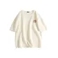 [220G Waffle Knit]Light Beige (Warm Brown Smile Chest Logo)