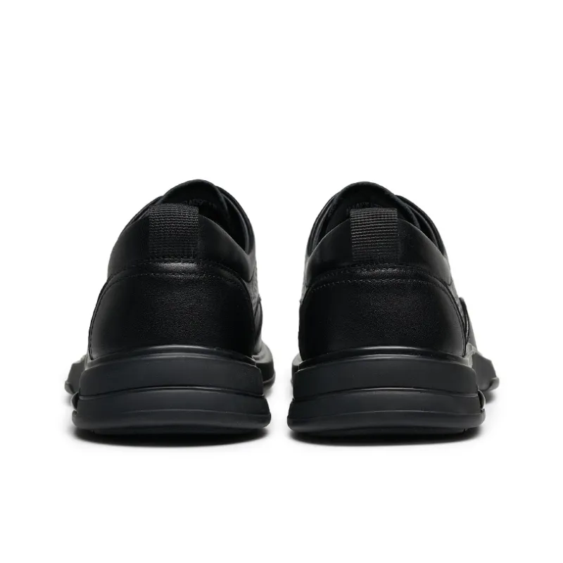 HLA Men's Casual Shoes Men Low Top Black-3