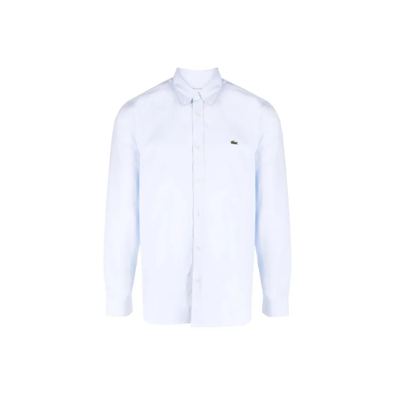 LACOSTE Logo patch Cotton Shirt-0
