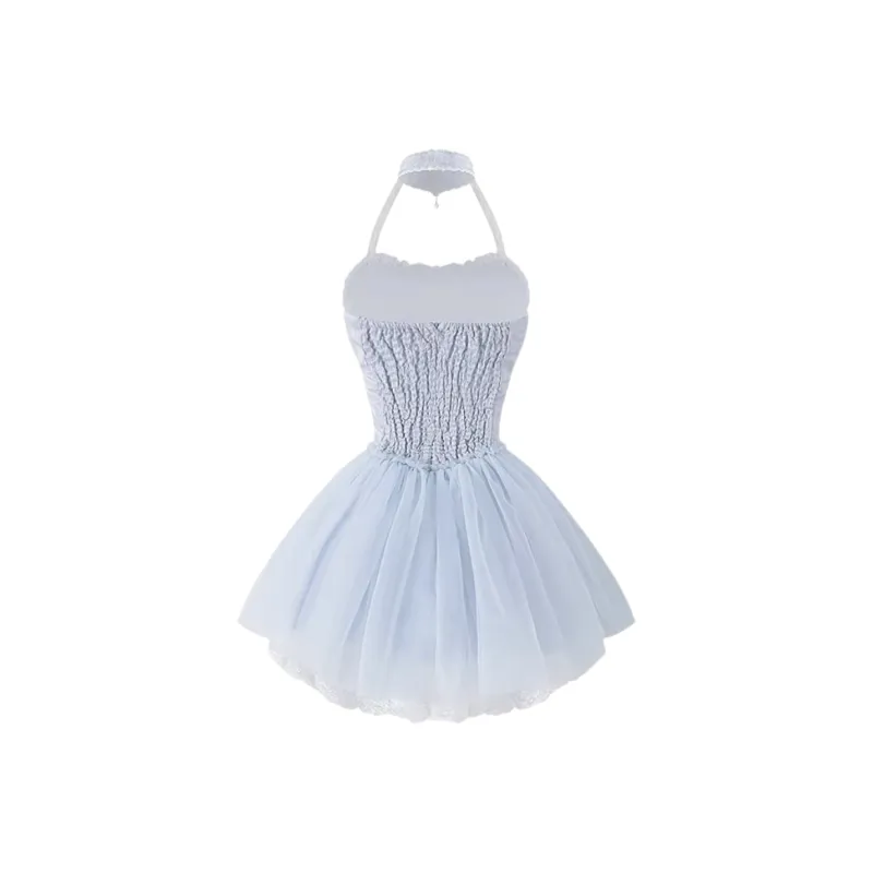 MA JOURNEE Slip Dresses Women's Blue-1