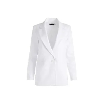 ALICE+OLIVIA Shan Shoulder pad Roll sleeve Blazer