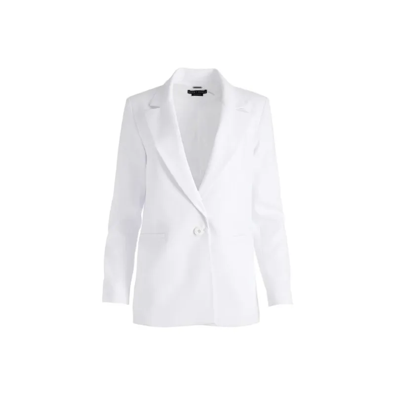 ALICE+OLIVIA Shan Shoulder pad Roll sleeve Blazer-0