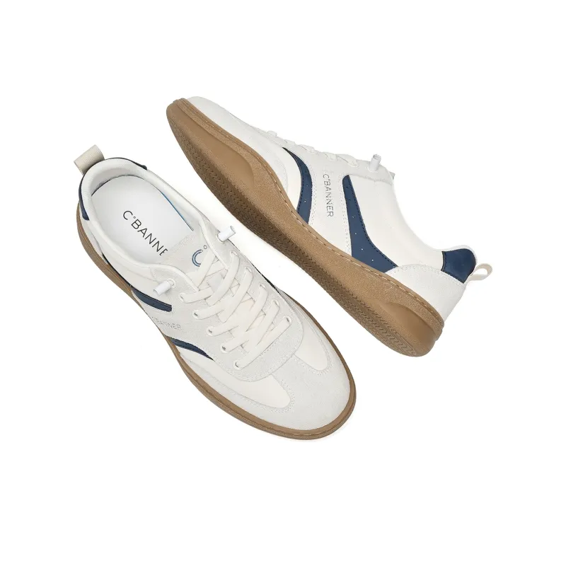 C°BANNER Low Top Casual Shoes Men's White Blue-3