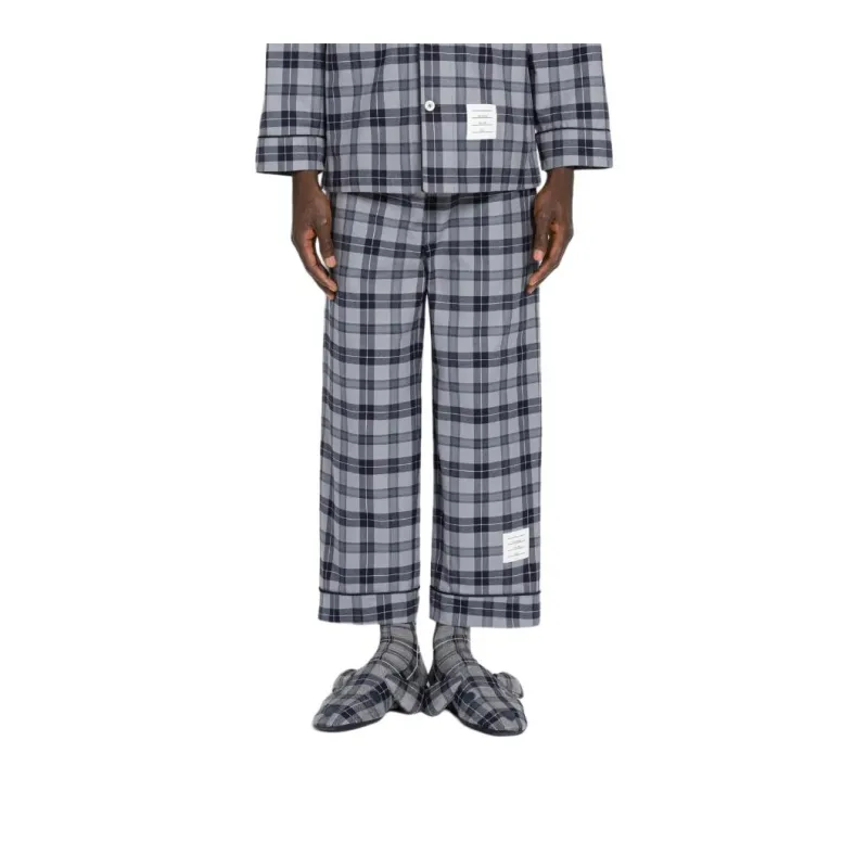 THOM BROWNE· Pajama Pants Men's Medium Gray-0