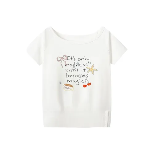 DOKZB T Shirts Women's White