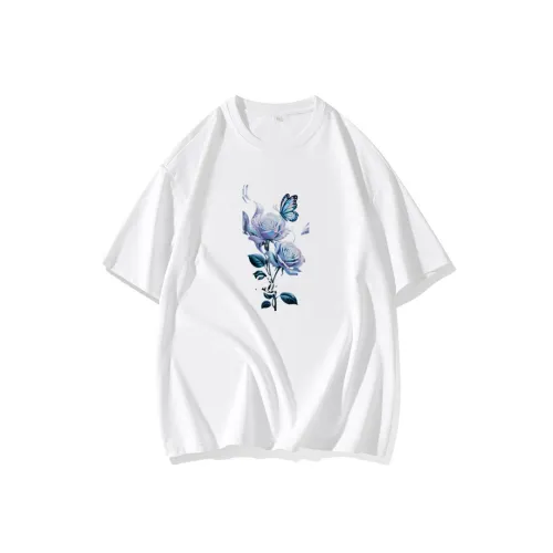 FAIRWHALE Drop Shoulder Sleeve T Shirt Women's