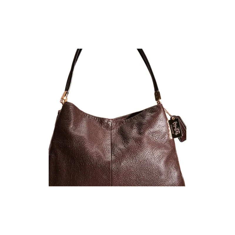 COACH Phoebe Leather Portable Crossbody Bag, Shoulder Bag Tubas Women's Coffee-2