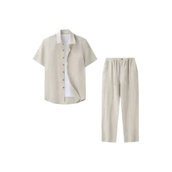 XUANSHENG Shirt Matching Set Men's