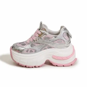 Milan Love Song Shock Absorbers With Slip Resistant And Abrasion Resistant Properties Low Top Chunky Sneakers Women's