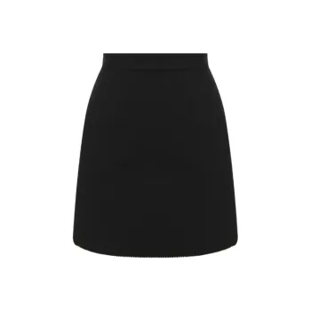 MSGM Casual Short Skirts Women's Black