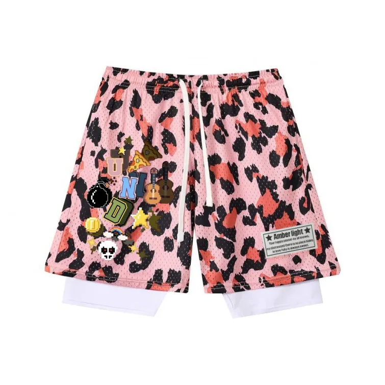 AMBER LIGHT Basketball Shorts Unisex-6