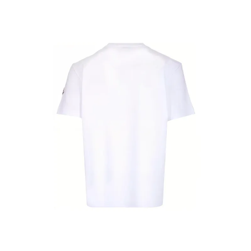 Moncler 22SS Logo Print Short Sleeve T-shirt White-1