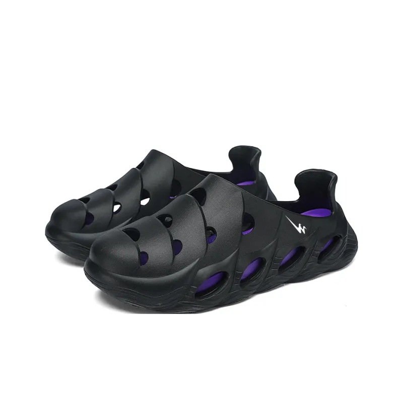 Binary Clogs Men's Black Purple-2