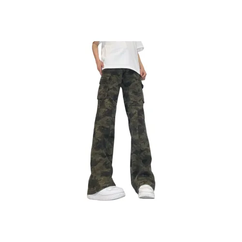 Menglaini Jeans Unisex Camouflage