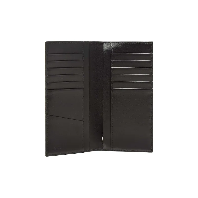 FENDI Calfskin With Polyester Wallet Men's Brown-2