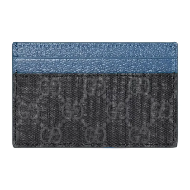 GUCCI GG Supreme Canvas Card Holder Men's Black-2