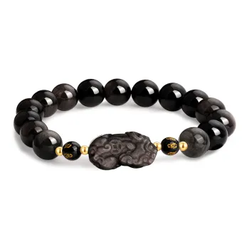 Lao Feng Xiang Obsidian Bracelets Unisex