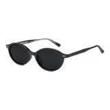 Bright Black Frame with Gray Lens B01