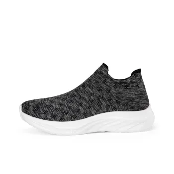 TELENT Breathable And Lightweight Low Top Casual Shoes Unisex Black White