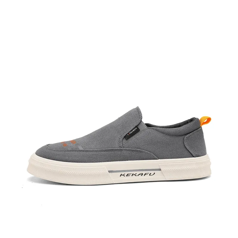 KEKAFU Anti Slip Wear Resistant Low Top Canvas Shoes Men's-3