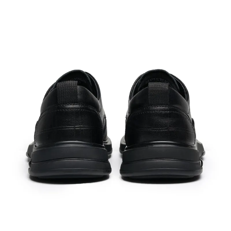 HLA Men's Casual Shoes Men Low Top Black-3