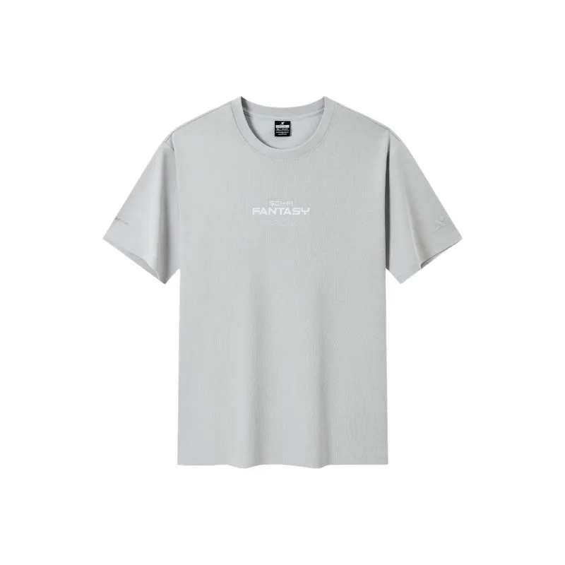XTEP T Shirt Men's Bright Moon Gray-0