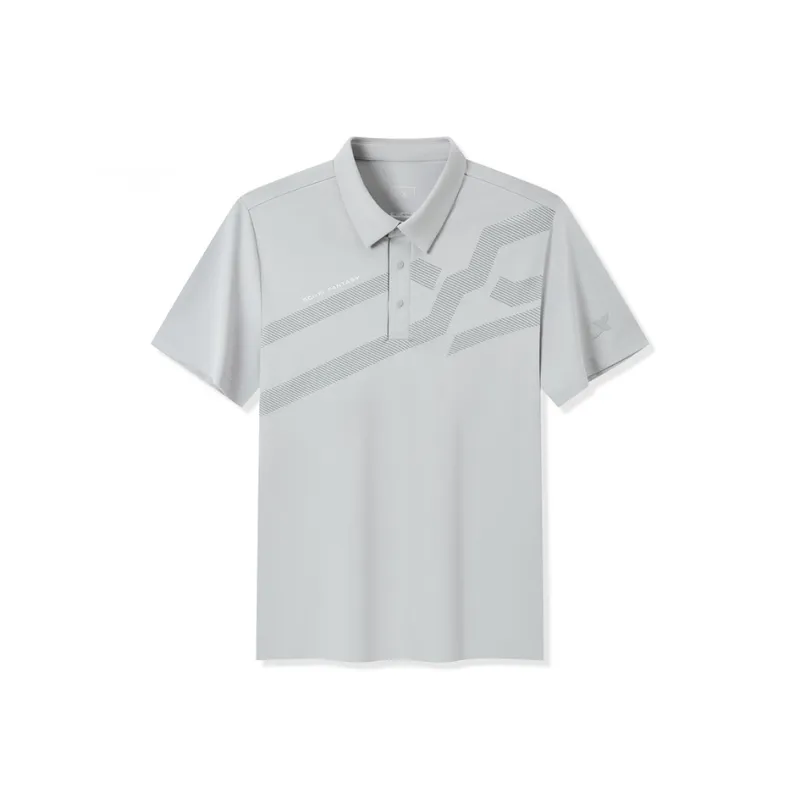 XTEP Polo Shirt Men's Bright Moon Gray-0