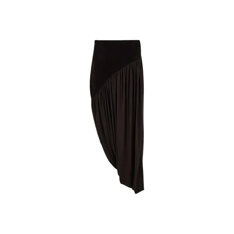 Ferragamo Stretch Draped Skirt-0