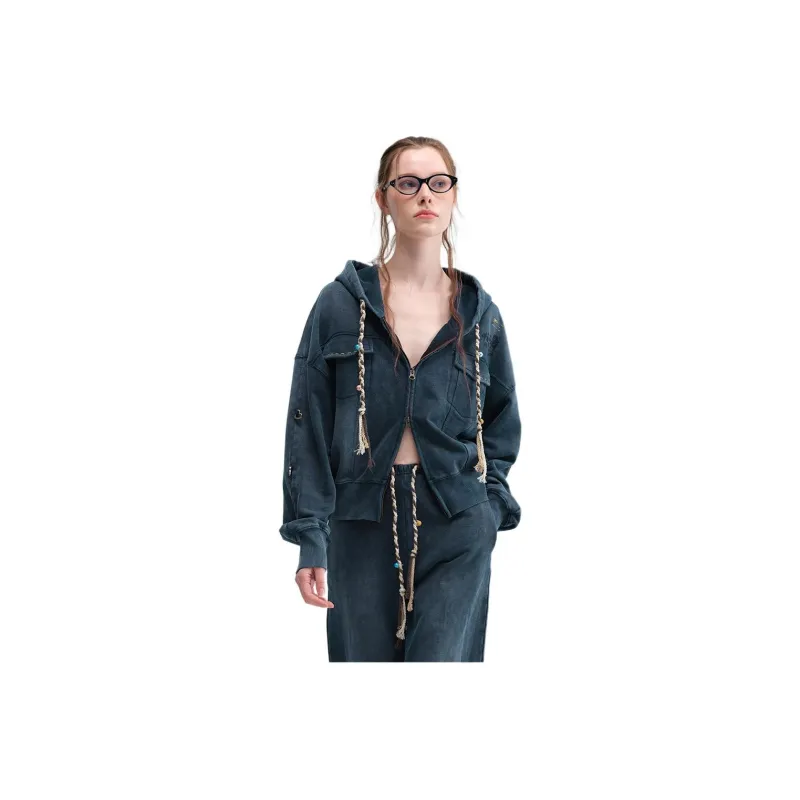 Valeria Obbaco Sweatshirt Unisex Navy Blue-2