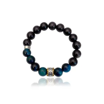 FOREVER MELODY Obsidian Bracelets Men's