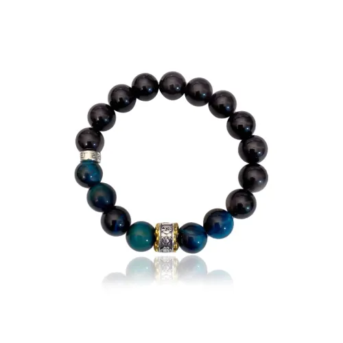 FOREVER MELODY Obsidian Bracelets Men's