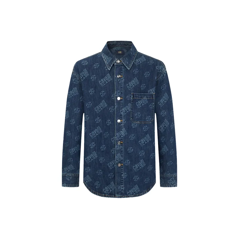 Cavalli Class Denim Jacket Men's-0