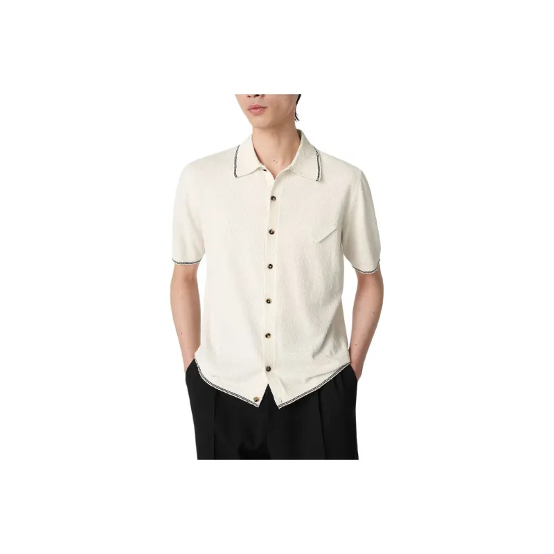 Bottega Veneta SS25 Shirt Men's White-0