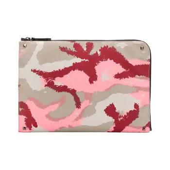 Valentino Nylon Handheld Wallet Men's Multicolor