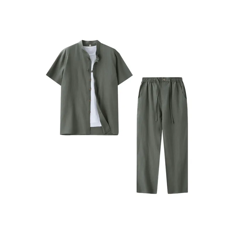 XUANSHENG Shirt Matching Set Men's-9