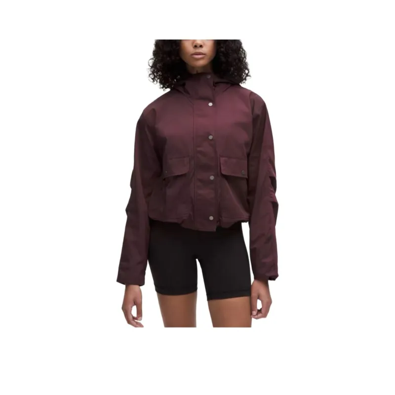 Lululemon Cropped Utility Windbreaker Trench Coat Women's-5