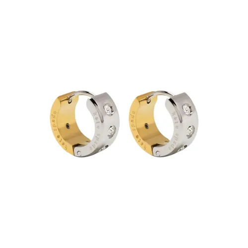 Kate Spade Set In Stone Chunky Huggies Earrings