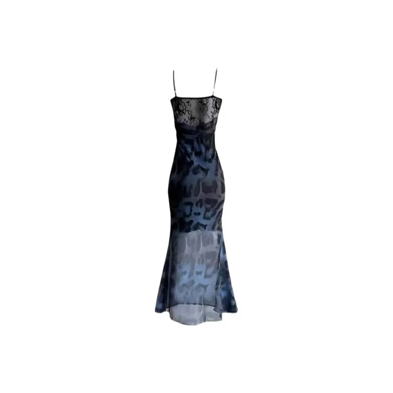 TIBINB Slip Dresses Women's Leopard Print Dress-1