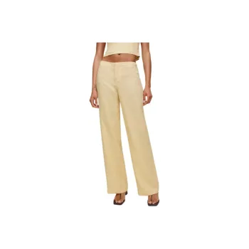 REFORMATION Vida Linen Low Rise Pant Casual Pants Women's