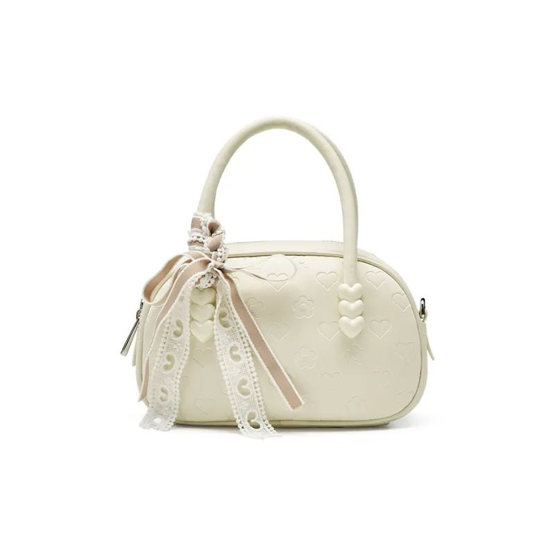 JOSINY Synthetic Leather Shoulder Bag, Crossbody Bag, Handbag Women's Ecru/Nude Pink/Light Yellow-3