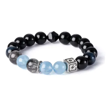 Topgirl Natural Obsidian Bracelets Men's