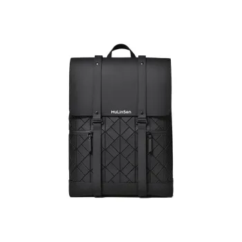 Mulinsen PU Backpack Handbag Regular Unisex Black/Gray/Dazzling Color