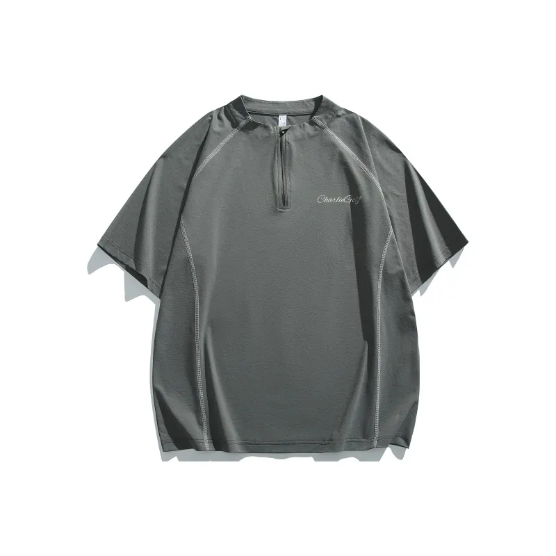 CHARLIE GOLF T Shirt Unisex Polar Black-4