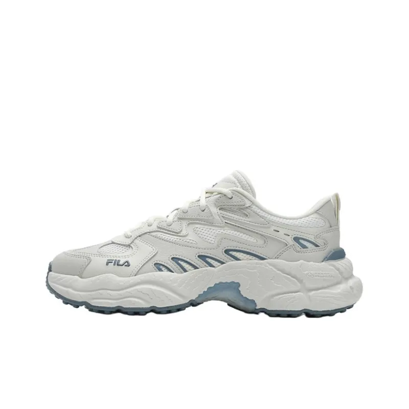 FILA FERN Sneakers Anti Slip Wear Resistant Low Top Chunky Sneakers Men's Gray Blue-0