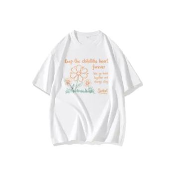 FAIRWHALE Drop Shoulder Sleeve T Shirt Women's