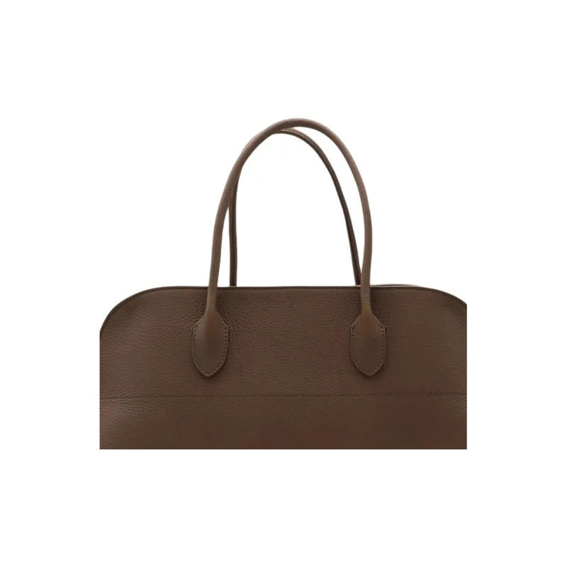 THE ROW Margau Cow Leather Handbag Women's Brown-3
