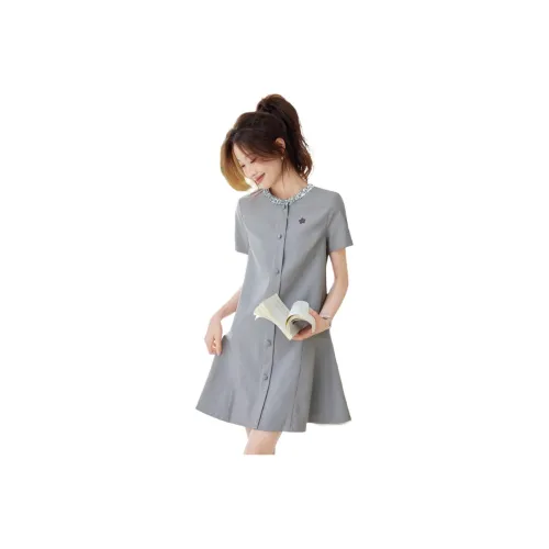 TERRE BLEUE Short Sleeved Dress Women's