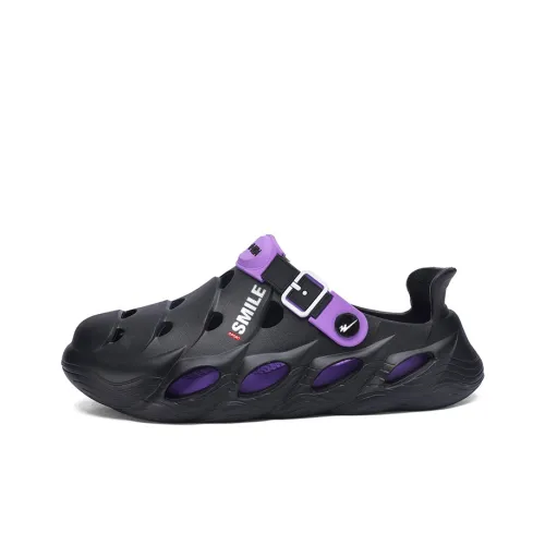 Binary Clogs Men's Black Purple