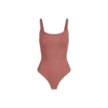 SKIMS COTTON JERSEY SCOOP NECK BODYSUIT Jumpsuit Women's