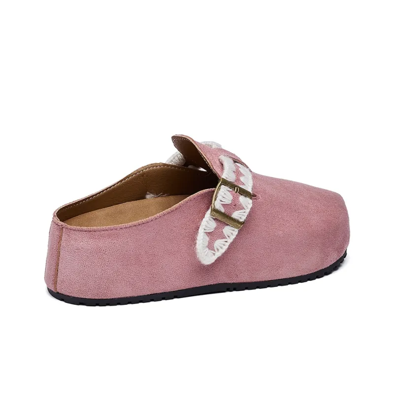 GDXF Rubber Sole Abrasion Resistant Slip Resistant Closed Toe Slippers Women's-9